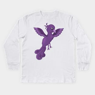 MHC FP Purple Phoenix (Plain) Kids Long Sleeve T-Shirt